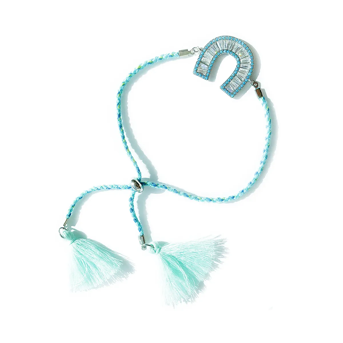 SIDI HORSESHOE TURQUOISE TASSELS BRACELET