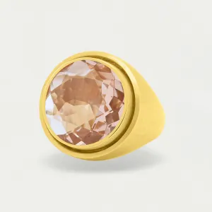 SIGNET RING MORGANITE