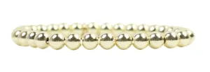 Stacker Stretch Bracelet - 6mm Gold