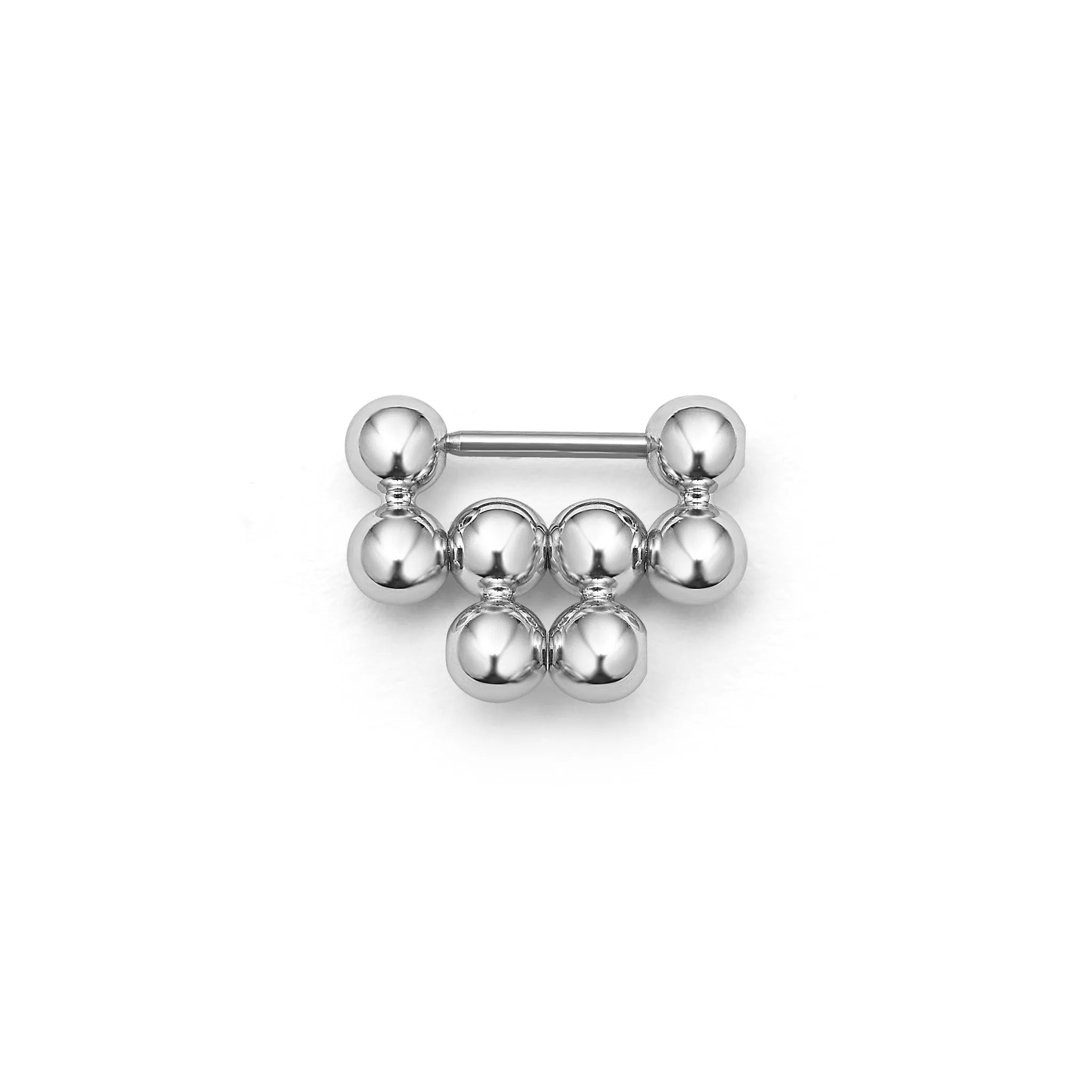 Stainless Steel Caviar Beaded Link