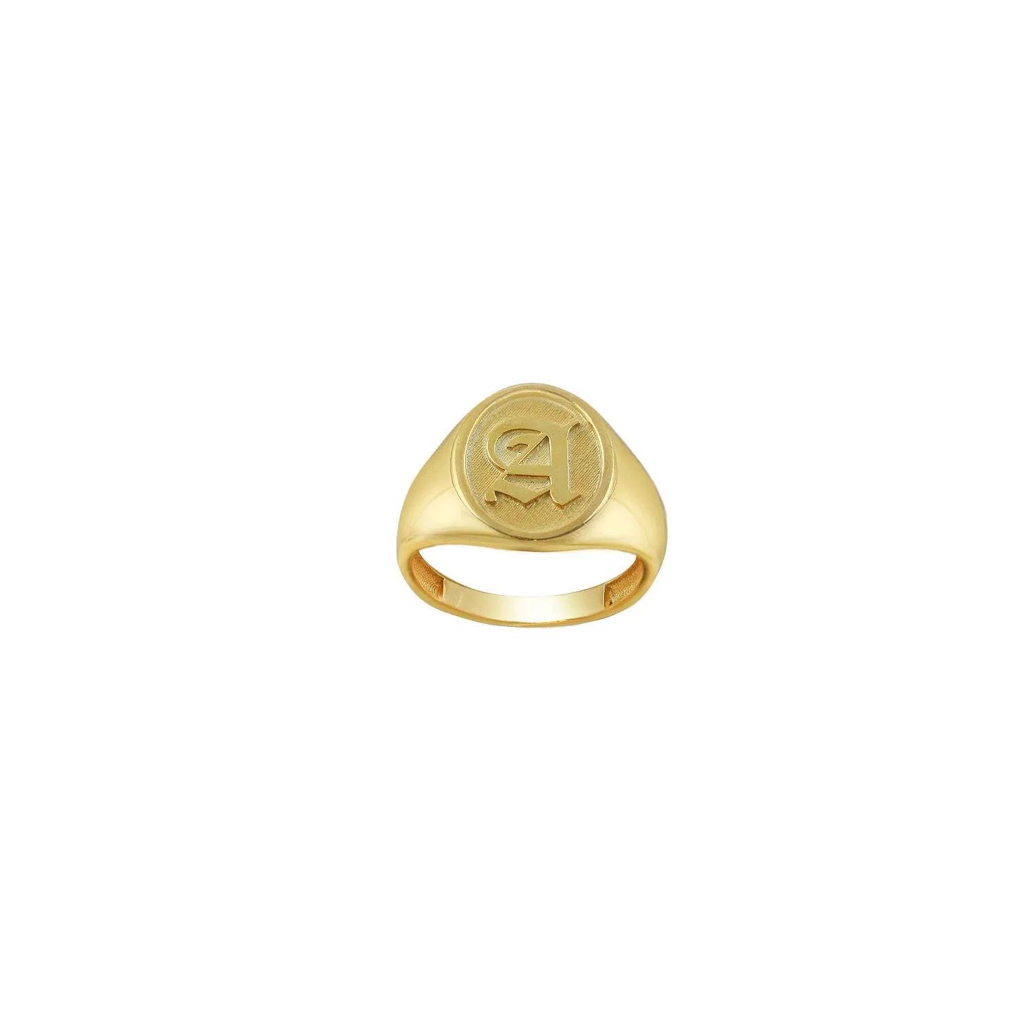 THE OLD ENGLISH OVAL SIGNET RING